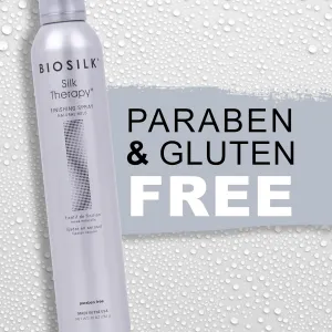 BioSilk Silk Therapy Finishing Spray Natural Hold, Natural-Hold Hairspray For Long-Lasting Styles, Sulfate, Paraben, & Cruelty-Free, 10 Oz (Pack of 2)