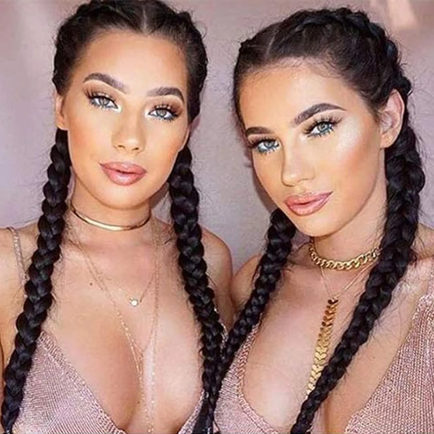 Black Twist Braided Wigs for Women Long Braided Lightweight Wigs Pre Plucked Hairline Realistic Full Lace Front Dutch Braids Hair Wig Glueless Synthetic Heat Resistant Cosplay Daily Drag Queen 22 Inch