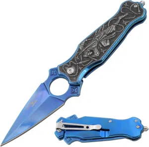 BLUE GRIM REAPER SPEAR POINT