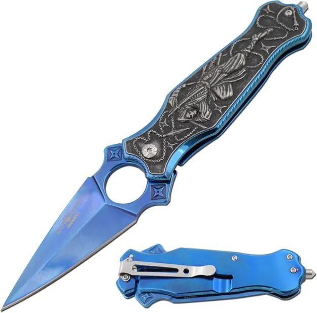 BLUE GRIM REAPER SPEAR POINT