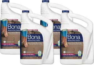 Bona Hardwood Floor Cleaner Refill, 4 pack