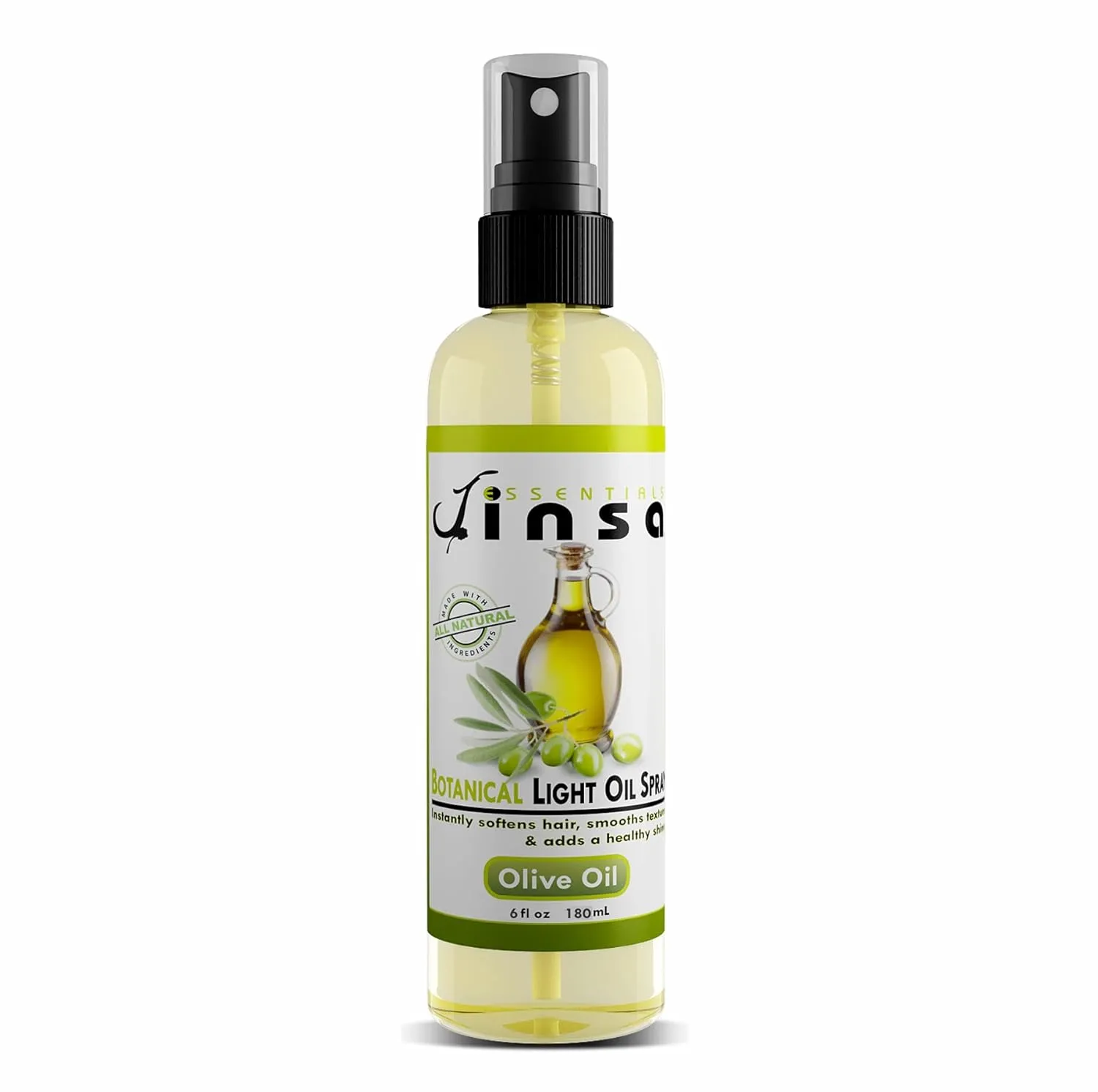 Botanical Light Oil Spray 100% Natural Ingredients Moisturizes Hair Without Build-Up Leaves Beautiful Shine Detangler Frizz Free Moisturizer Leaves A Wonderful Scent - (Olive Oil 6oz)