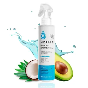 Brazilian Healthy Leave In Conditioner | Detangler Spray | Anti-Frizz Spray | 24  Hour Protection from UV, Heat, & Frizz | Reduces Breakage | Vegan Hair Treatment for All Hair Types 8.4 Oz