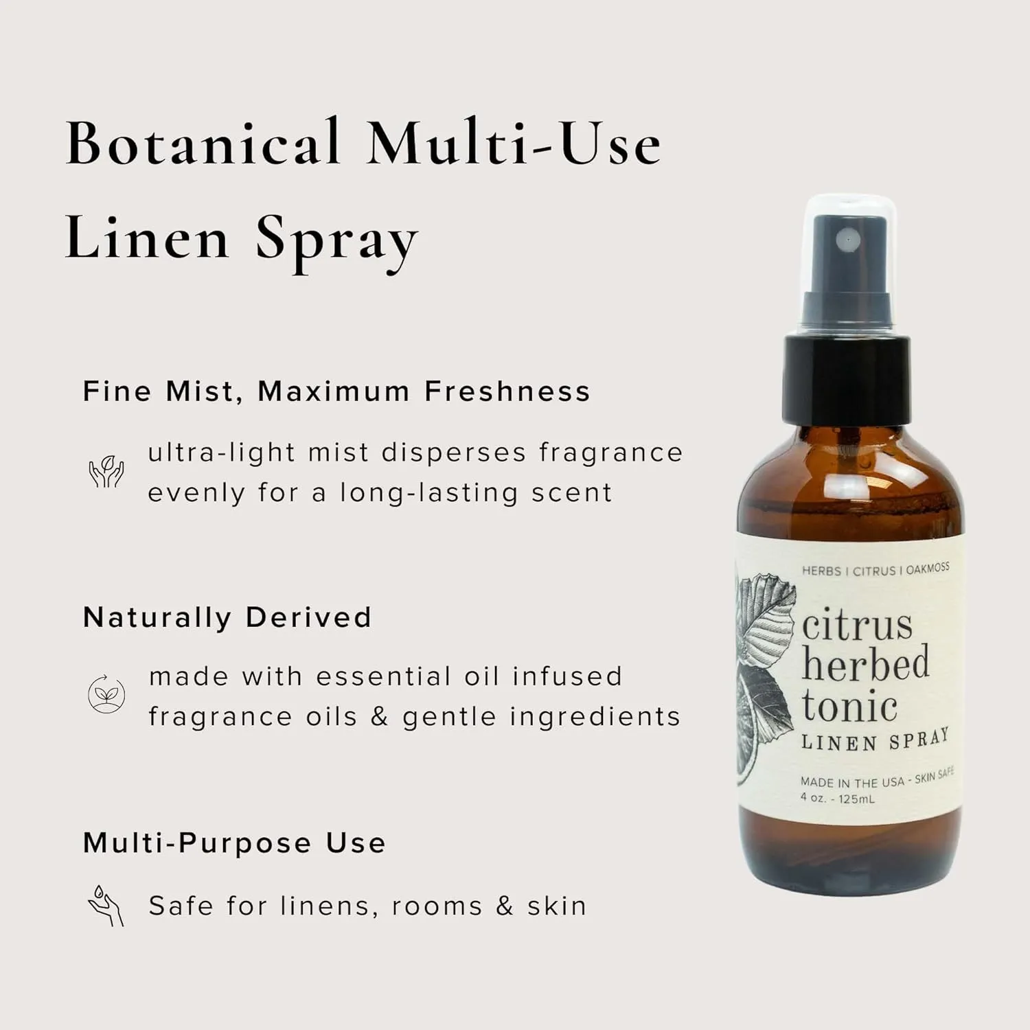 BROKEN TOP Organic Linen & Room Spray (Citrus Herbed Tonic)