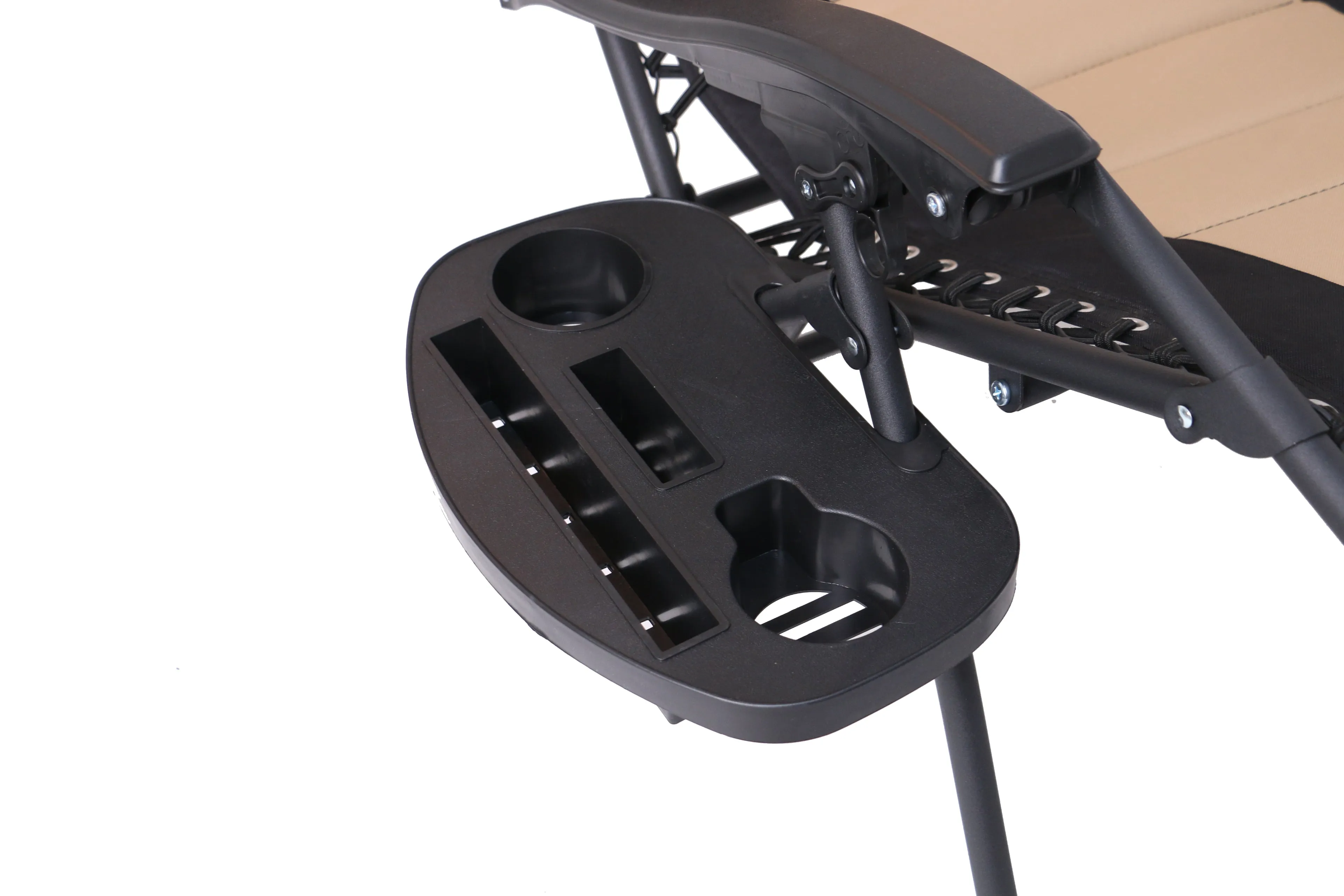 BTEXPERT Oversized Padded Zero Gravity Chair Folding Recliner Case Lounge Outdoor Pool Patio Beach Yard Garden Utility Tray Cup Holder