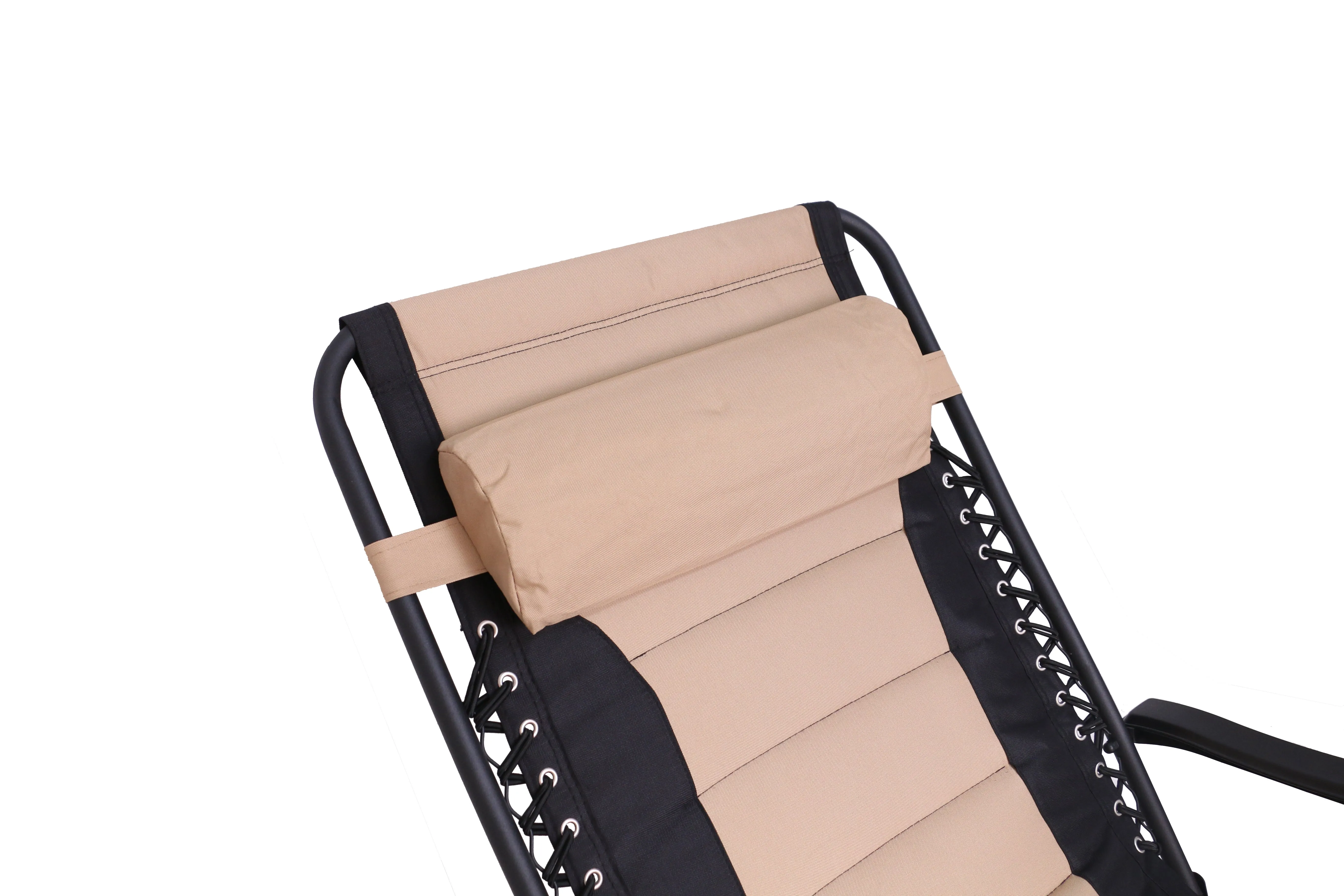 BTEXPERT Oversized Padded Zero Gravity Chair Folding Recliner Case Lounge Outdoor Pool Patio Beach Yard Garden Utility Tray Cup Holder