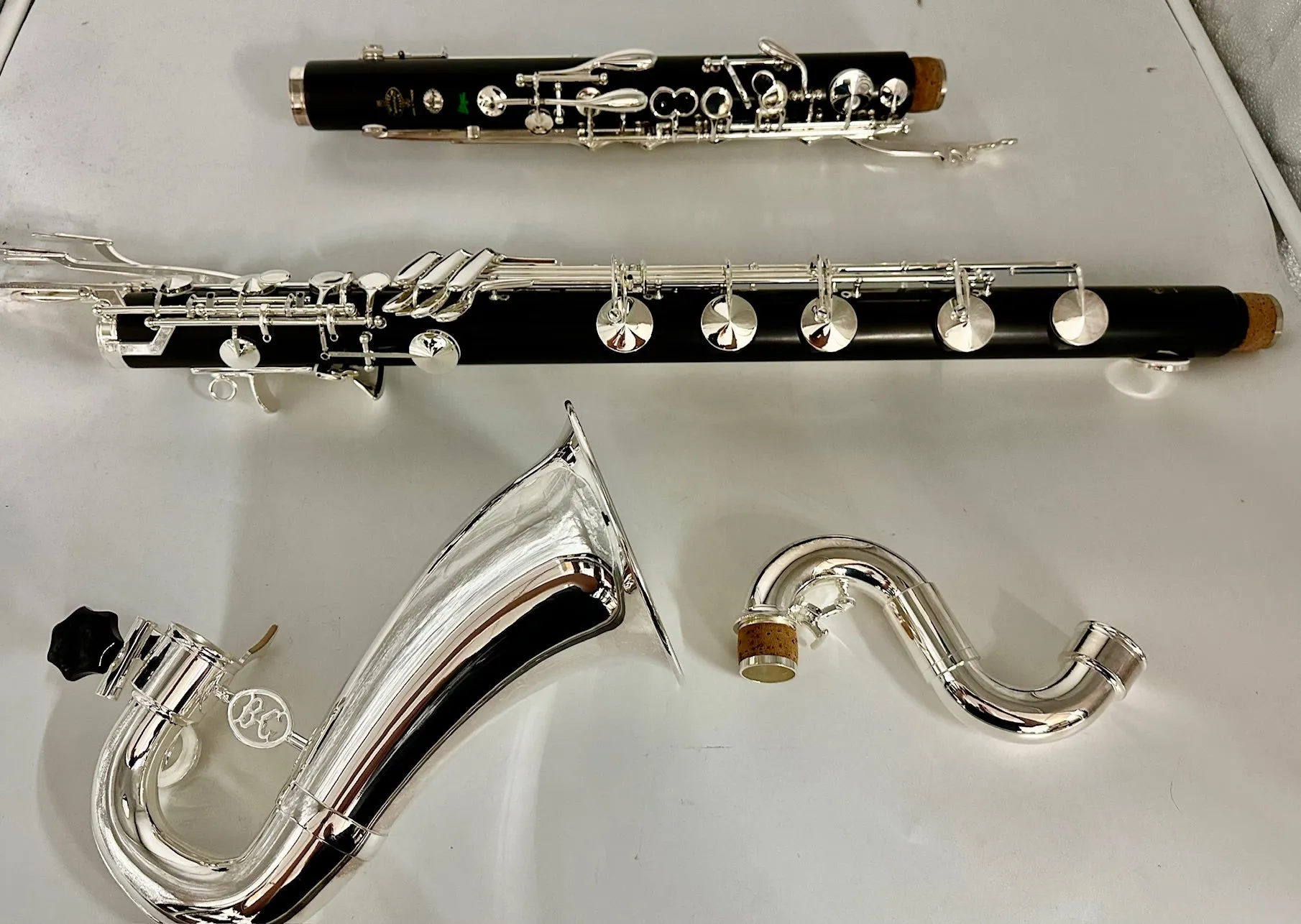 Buffet Crampon Prestige Greenline 1193 Low C Bass Clarinet Classic Logo