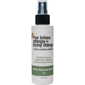 Bug-Grrr Off For bites stings   itchy things 100% Natural Spray 100ml