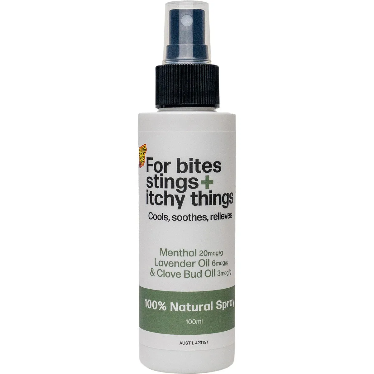 Bug-Grrr Off For bites stings   itchy things 100% Natural Spray 100ml