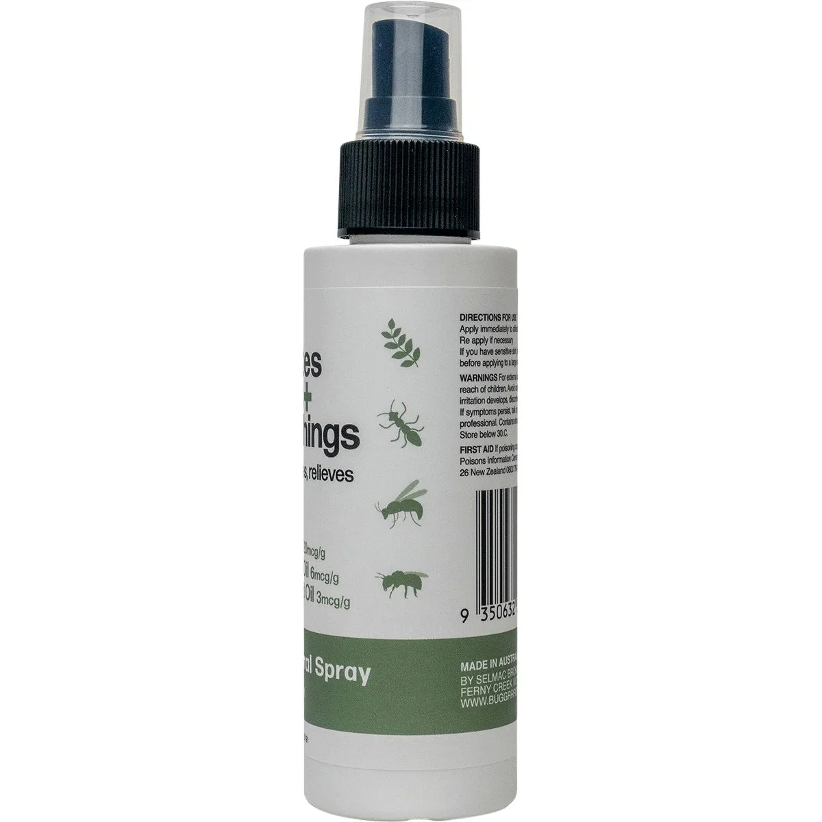 Bug-Grrr Off For bites stings   itchy things 100% Natural Spray 100ml