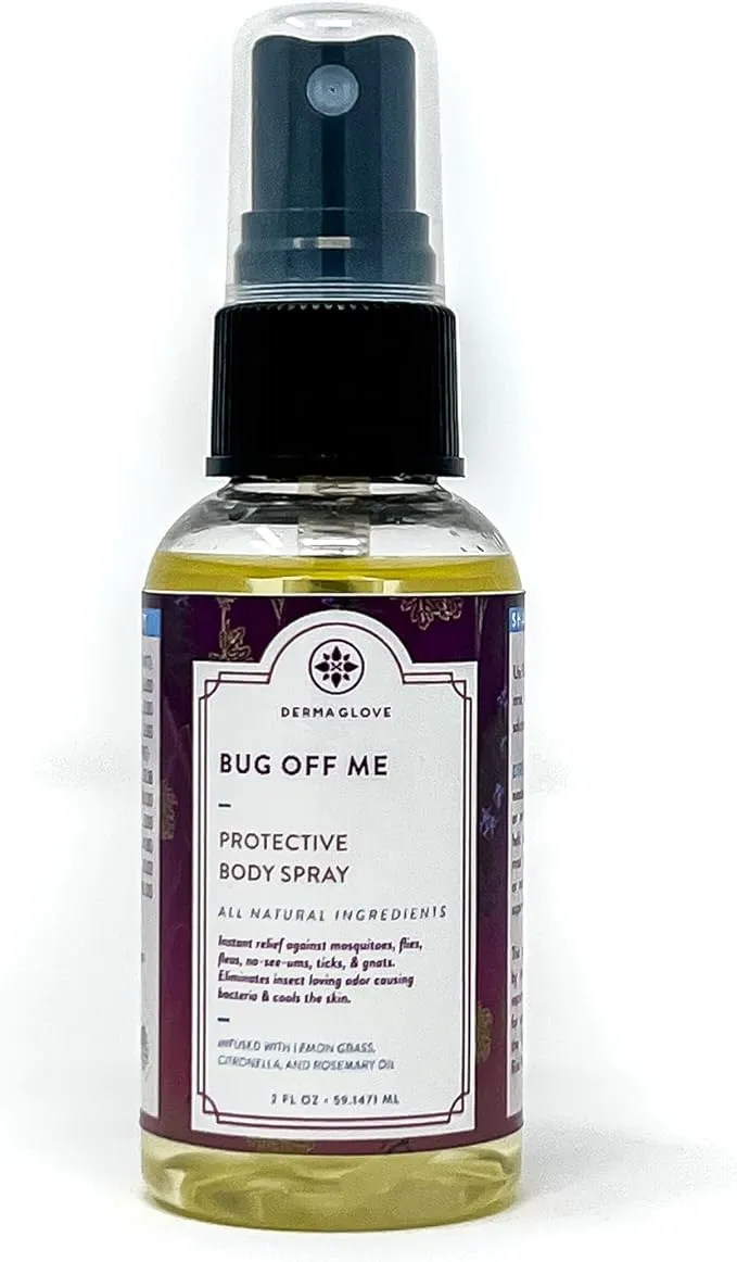 Bug Off ME Minis - 3 Mini 2 Fl Oztravel-Size Spray Bottles - All-Natural Protective Body Spray That Provides Instant Relief from Mosquitoes, Flies, Fleas, No-See-ums, Insects, & Gnats.
