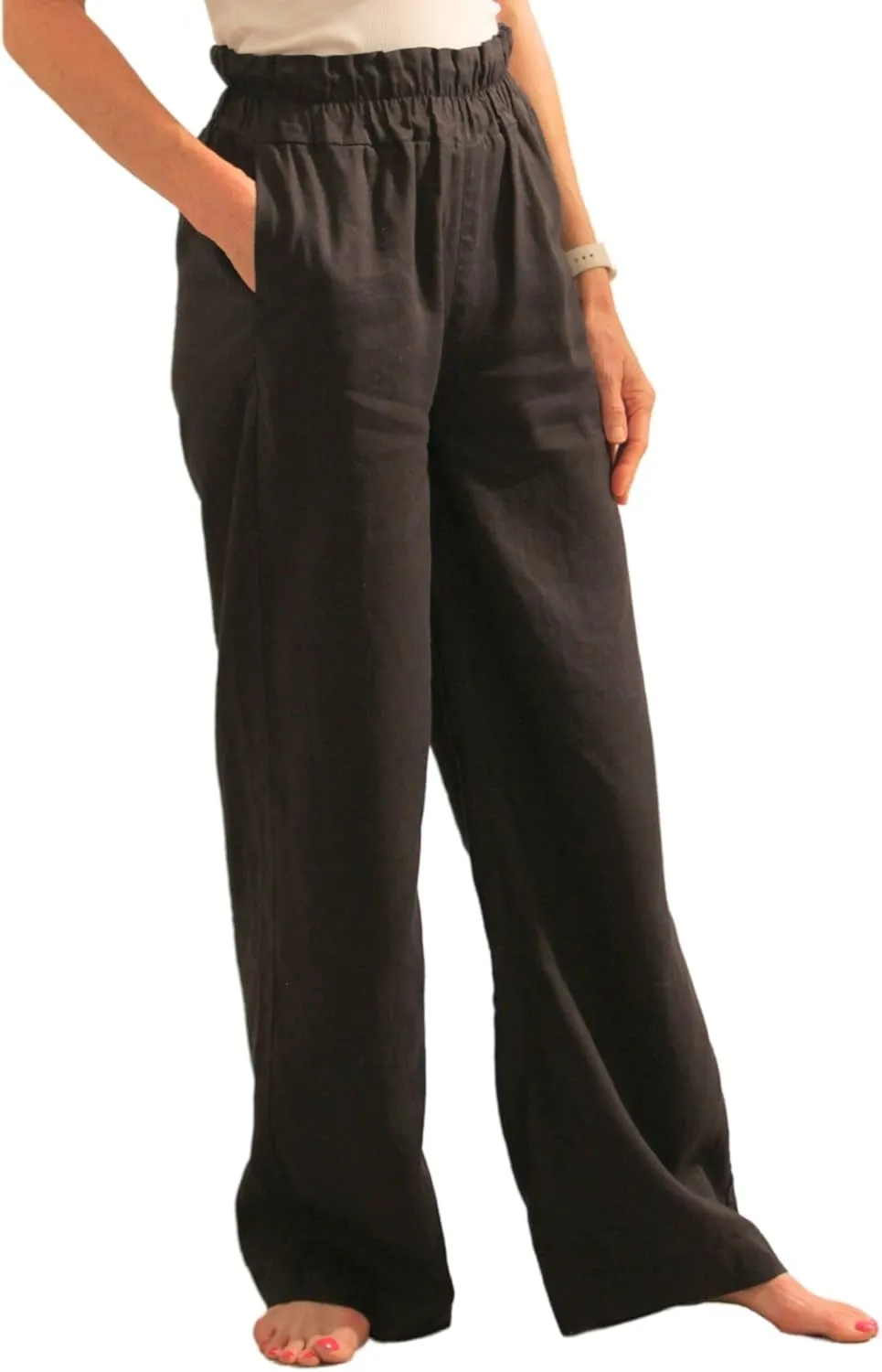 Bug Repellent Breezy Wide Leg Hemp Pants with Insect Shield Repellent Technology