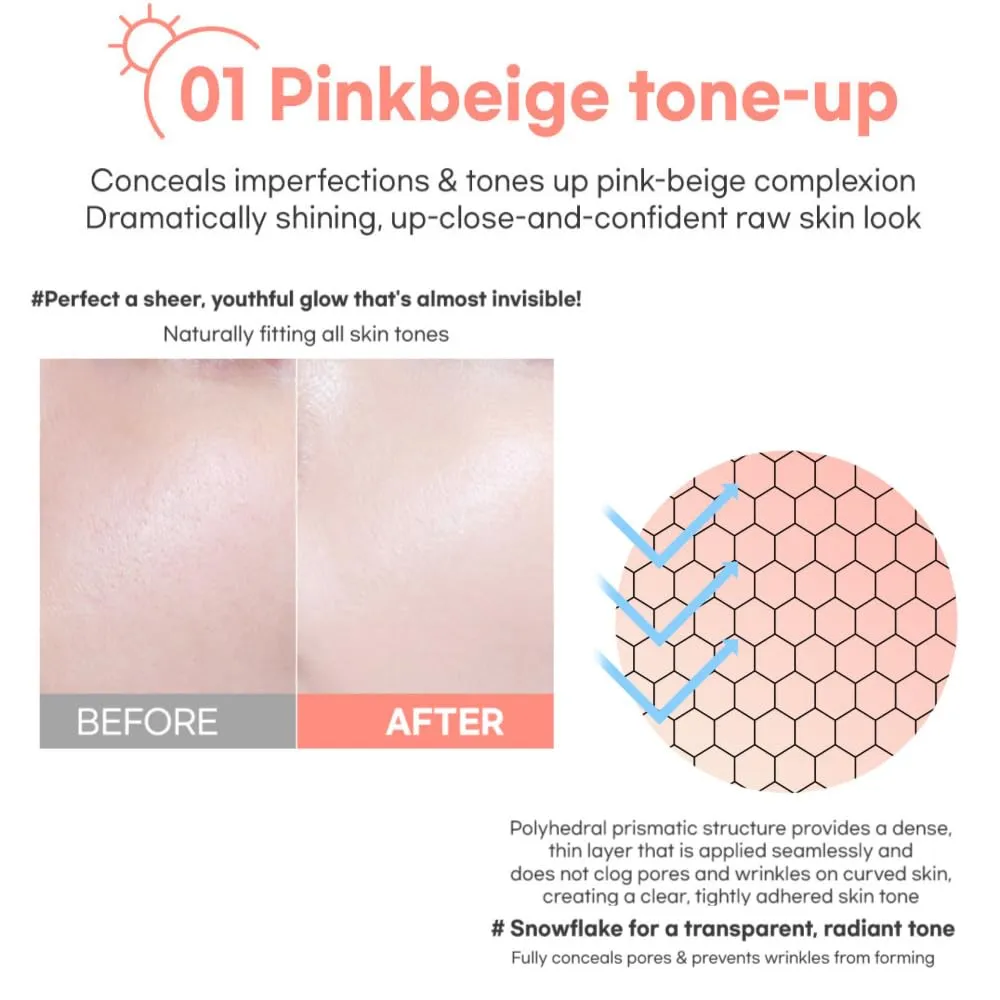 Calming Cool Tone up sun Cushion Foundation SPF50  CC/BB Cream(0.88FlOz) Transparent&Natural tone-up&Even skin tone-Whitening&Wrinkle Improvement,Derma tested (PINK BEIGE, 0.88Fl Oz(Main))