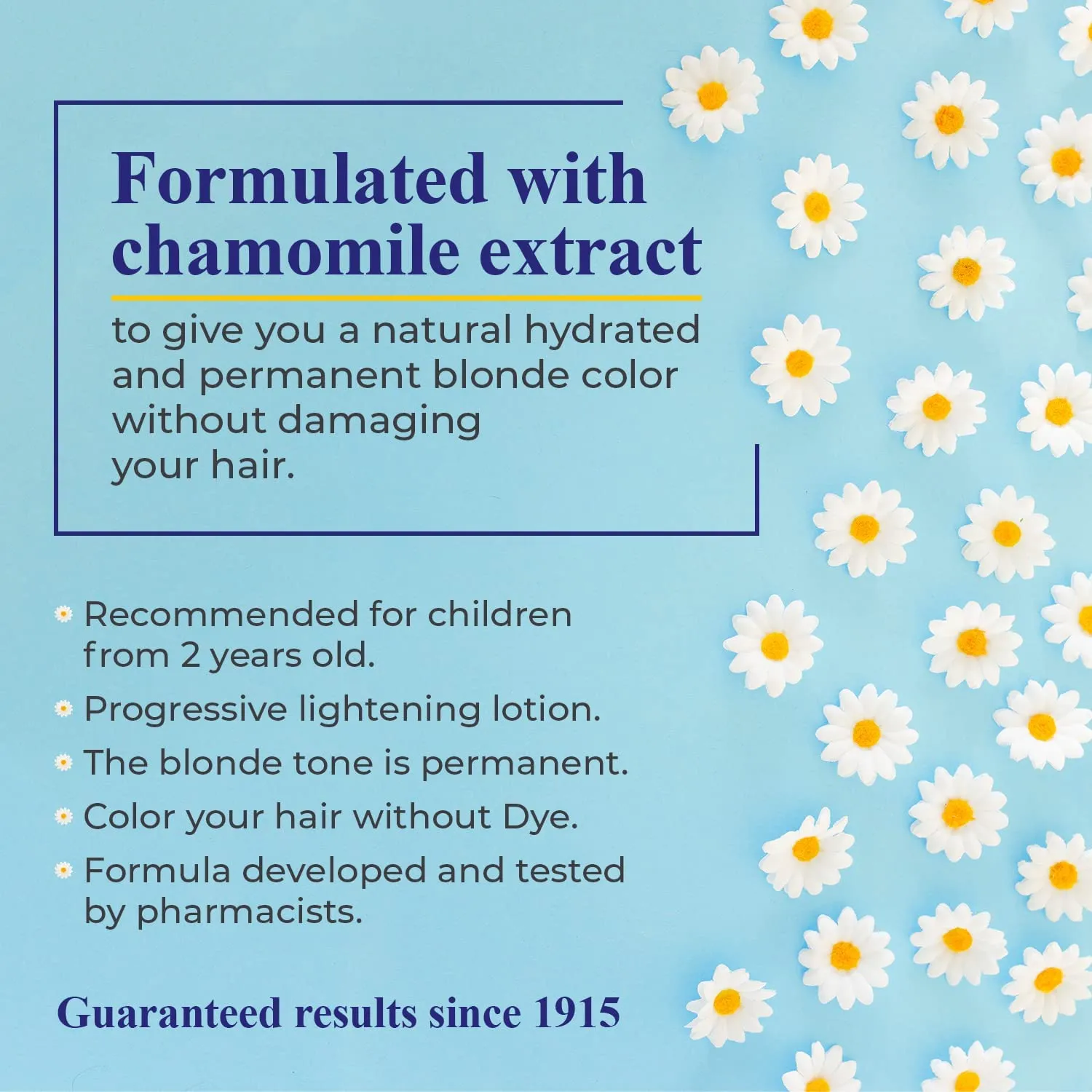 Camomila Intea Hair Lightener For Kids– Premium Sun Lightening Spray for Hair – Chamomile Hair Lightener Spray for Naturally Lighten Hair – No Bleach/Ammonia – Child-Friendly Formula - 3.4 Oz