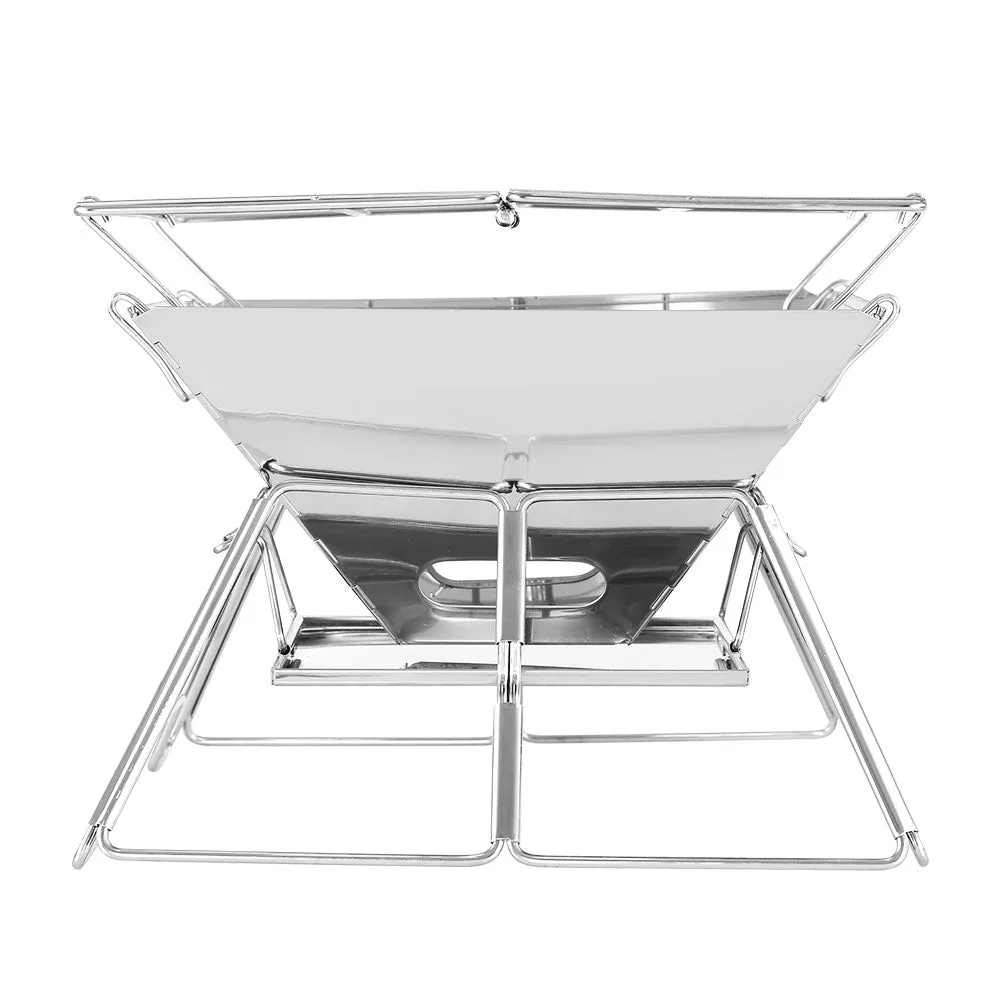 Camping Fire Pit BBQ 2-in-1 Grill Smoker