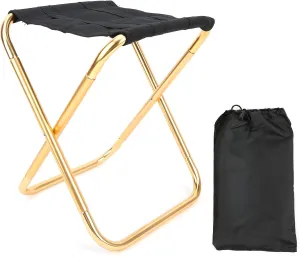Camping Stool Mini Portable Folding Lightweight Camp Chair for Outdoor Travel Fishing BBQ Hiking