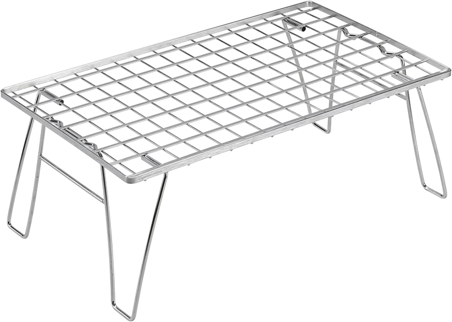 CAMPINGMOON Foldable Camping Grill Stainless Steel Field Mesh Rack Camp Storage Lightweight Slim T-235A