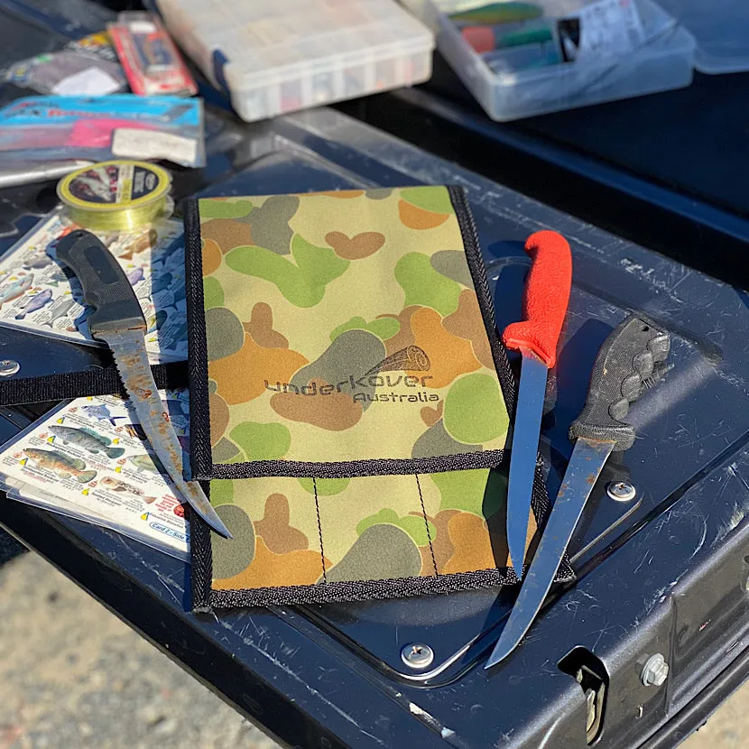 Canvas 3 Slot Knife Roll