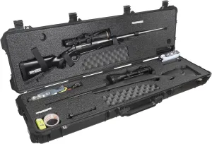 Case Club 2 Hunting Rifle Waterproof Case Pre-Cut with Accessory Box and Silica Gel to Help Prevent Gun Rust