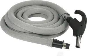Cen-Tec Systems 99713 Central Vacuum 35 Foot Universal Connect Low Voltage Hose with Hose Sock and Button Lock Stub Tube