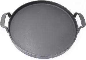 CG42A (1-Pack) Cast Iron 12" Griddle with Handles for 22 1/2 inch Weber Original Kettle Premium Charcoal Grill, 22.5'' Smokers, 22" Weber Performer Premium