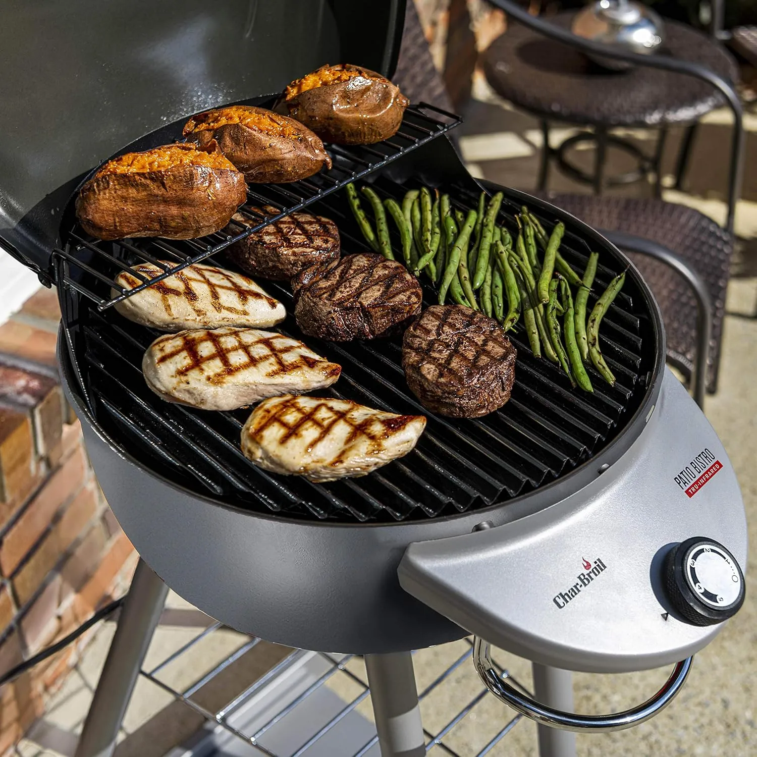 Char-Broil® Patio Bistro® TRU-Infrared Electric Grill, Graphite - 20602108