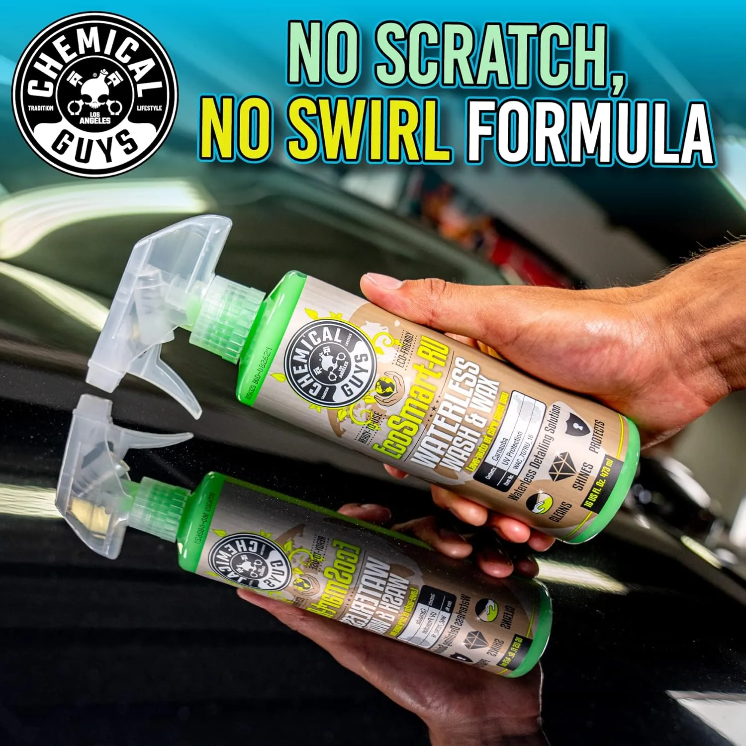 Chemical Guys WAC_707RU EcoSmart Waterless Car Wash & Wax Ready To Use, Safe for Cars, Trucks, SUVs, Motorcycles, RVs & More, 128 fl oz (1 Gallon)
