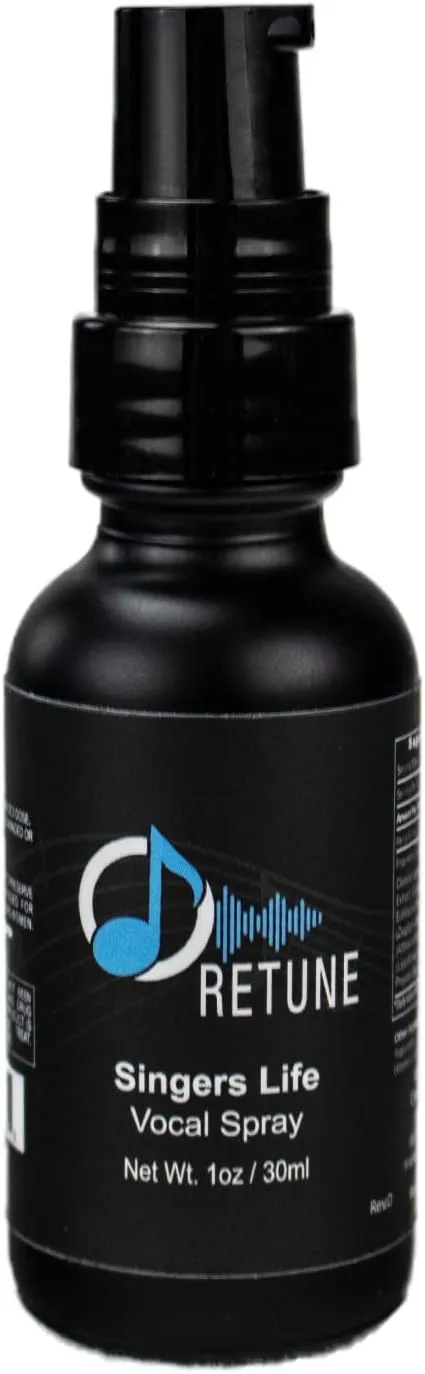 ChromaCast Retune 100mg Hemp Oil Singers Life Vocal Throat Spray 30ml