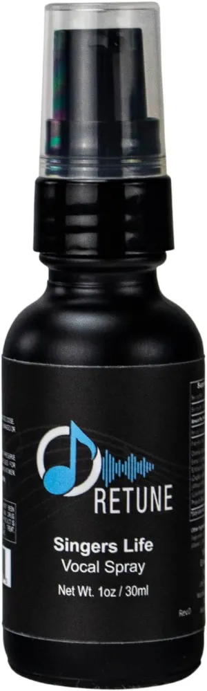 ChromaCast Retune 100mg Hemp Oil Singers Life Vocal Throat Spray 30ml