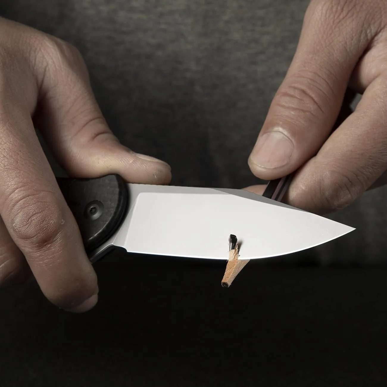 CIVIVI Folding Pocket Knife, Button Lock Flipper Cogent Knife 14C28N Blade Black Micarta Handle for Outdoor EDC Camping C20038D-7