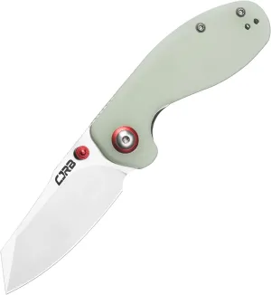 CJRB Maileah Pocket Knife with 2.39’’ AR-RPM9 Powder Steel Blade Folding Knife with G10 Handle Tactical Knife EDC Knife Pocket Knife for Men Ideal for Outdoor Survival Camping Hunting, 1918 Natural Green