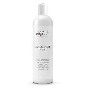 Coat of Bronze Tan Extender Lotion - Moisturizer, Sunless Tanner Extending Moisturizer, Natural Moisturizing Lotion with Essential Oils and Antioxidants - No Parabens, Cruelty Free - Made in USA - 8Oz
