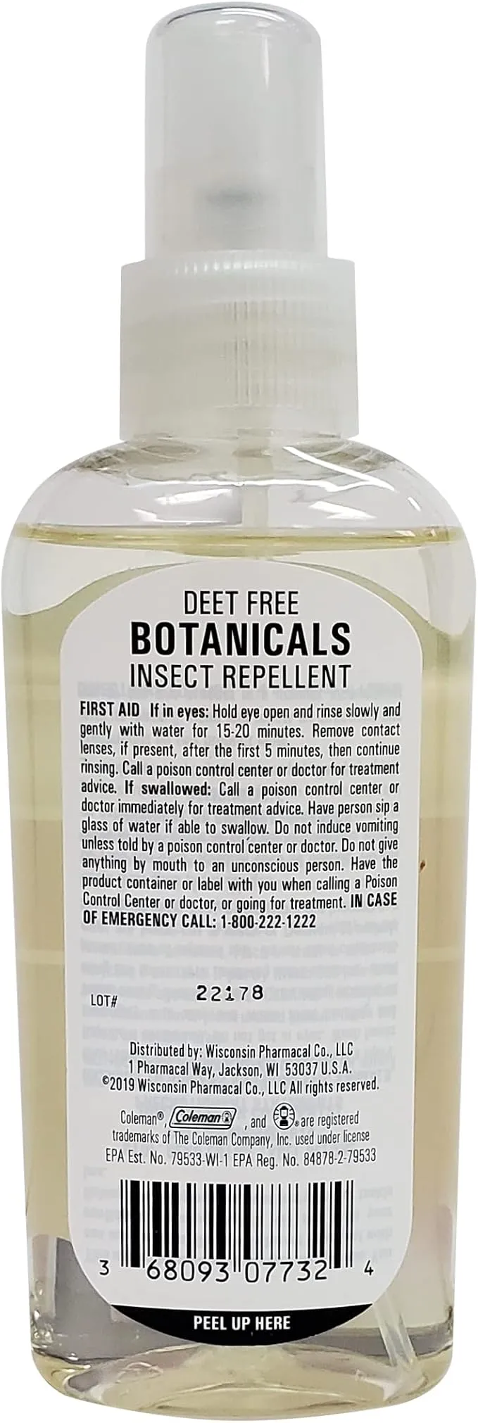 Coleman Insect Repellent Spray – Botanicals Non-DEET Lemon Eucalyptus Insect Repellent Pump Spray, Protection Against Ticks, Mosquitoes, chiggers, gnats, Ideal for Camping, Outdoor Activities, 4floz