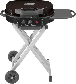 Coleman RoadTrip 225: Portable Propane Grill, Gas Grill with Push-Button Start, Foldable Legs & Wheels, Side Table, and 11k BTUs
