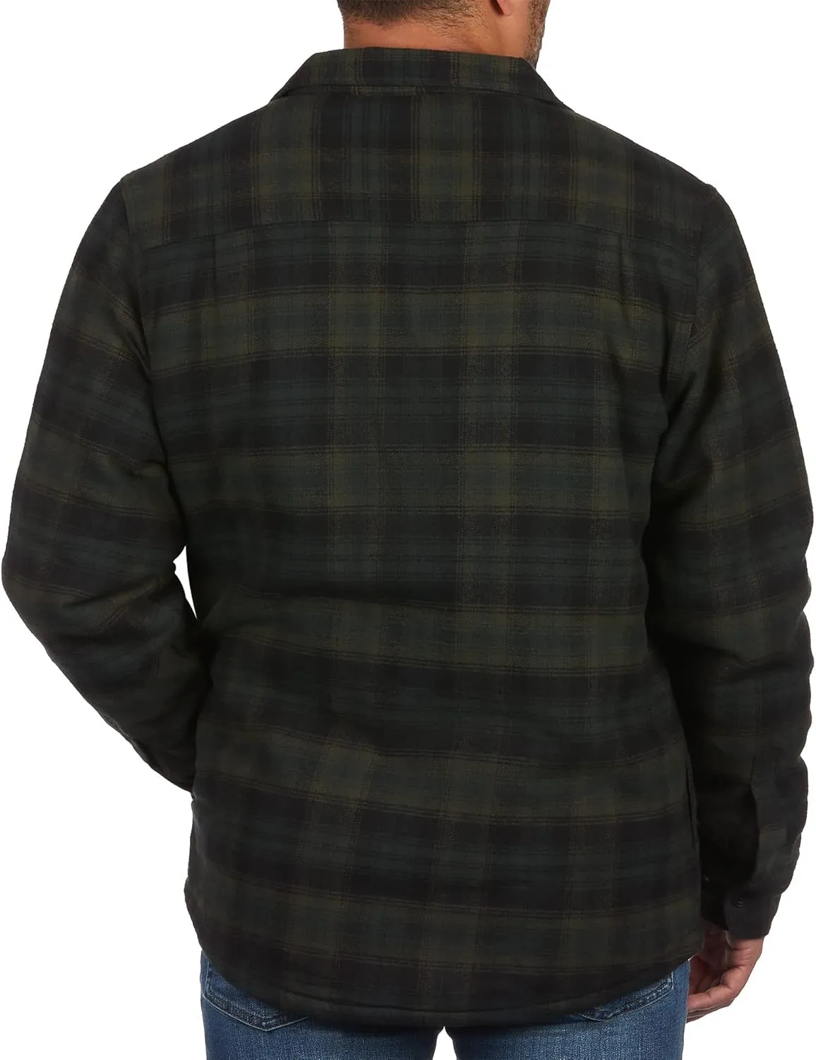 Coleman Sherpa Lined Yukon Flannel Shirt Jackets with Corduroy Trim Red/Charcoal Large