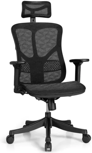 Comfort Ergonomic High Back Office Chair with Lumbar Support Modern Casual Computer Desk Chair Breathable Home Swivel Task Chair for Adults