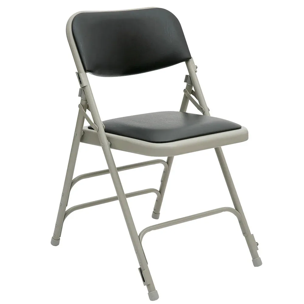 Comfort Metal Folding Chair With Padded Seat & Back