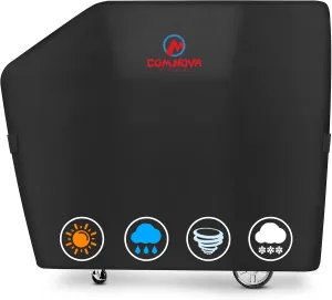 Comnova Grill Cover for Masterbuilt Gravity Series 1050 Digital Charcoal Grill and Smoker, Waterproof & Heavy Duty, 600D Charcoal Grill Cover for MB20040220, Black (61" x 21" x 48")