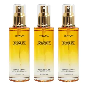 Conditioning Oil Spray,Clear Hair Spray for Dry and Frizzy Hair,Leave-in Hair Conditioning Oil with Jojoba Oil and Shea Butter，Detangling, Styling and Hydrating (3PS)