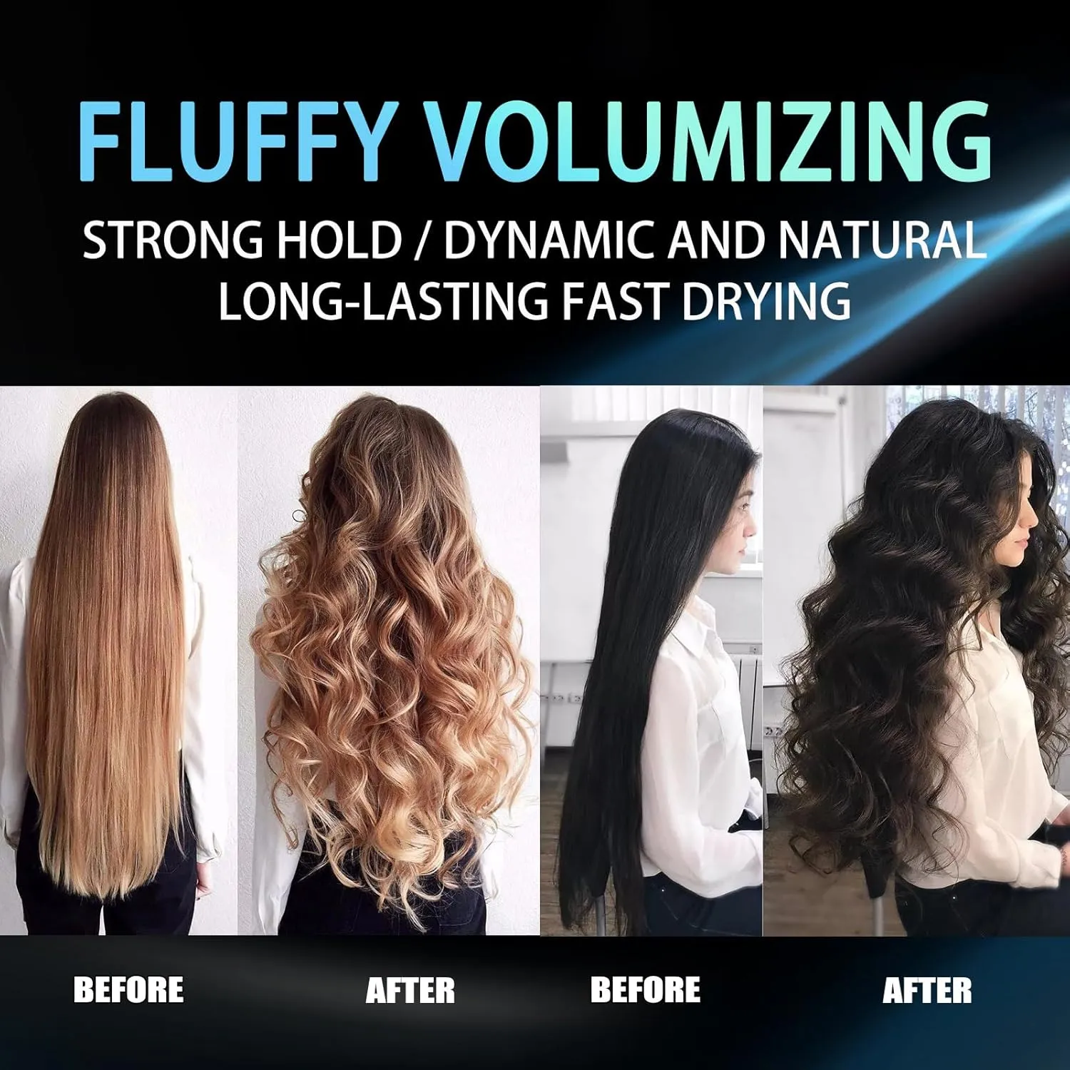 Continentau.Jy07 Hair Spray, Continentau Natural Plant Protein Hair Thickening Spray, Fluffy Volumizing HairSpray, Magic Volume Hairspray, Non Greasy & Non Sticky (100ml 2pc)