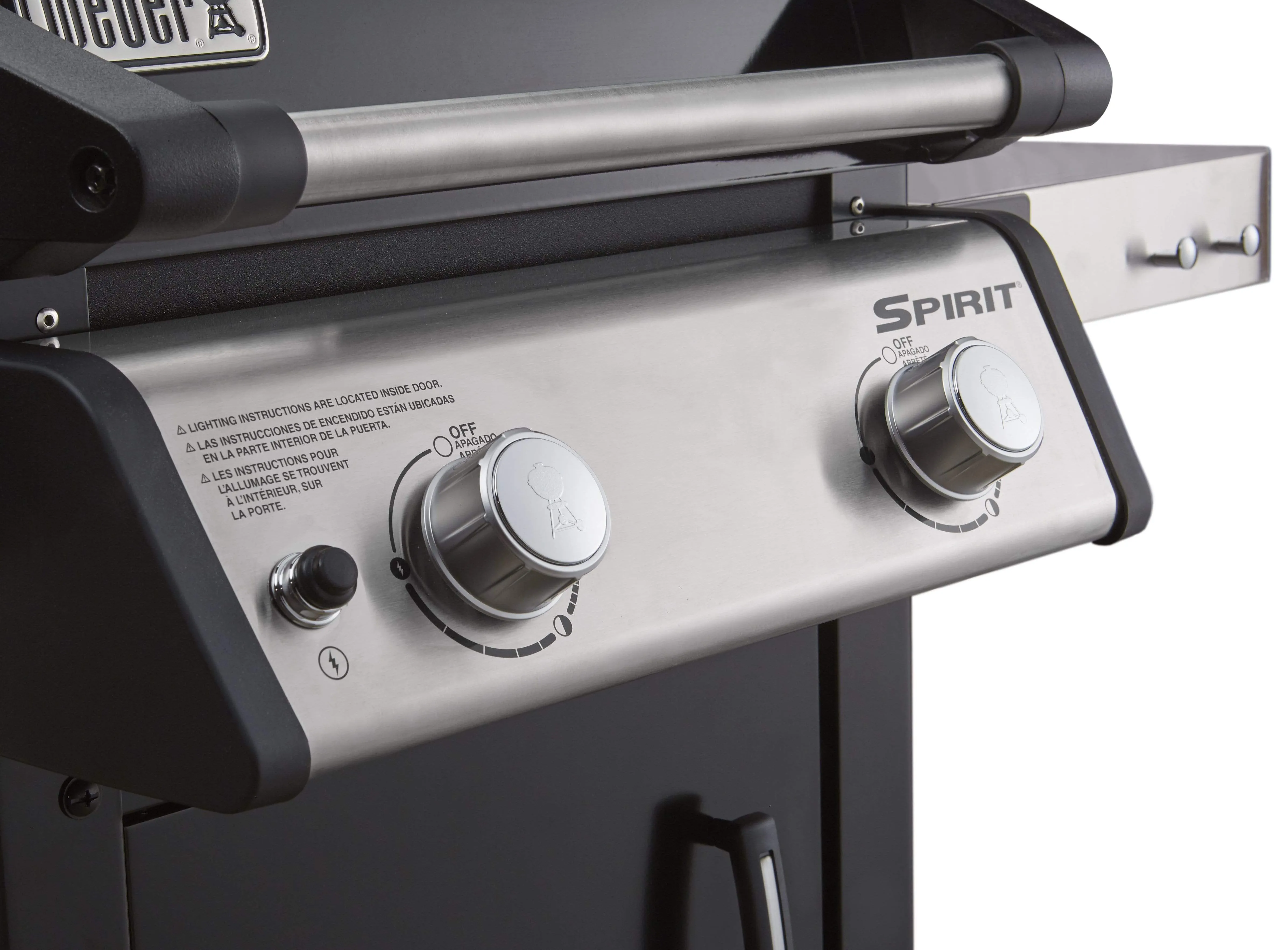 Cooking Spirit Cast-Iron Smart-powered Limited stock Grates BBQ E-215 with in Black Weber 2-Burner