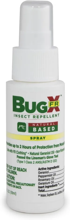 CoreTex Bug X FR DEET-Free Insect Repellent Spray (2oz. Bottle) - Natural Geranium Oil Insect Repellent - Protects Against Mosquitos, Flies, Fleas & Ticks - DEET-Free Bug Repellent Travel Spray Bottle