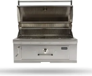 Coyote 36-Inch Built-in Charcoal Grill - C1CH36, Stainless Steel, 875 sq. in. Cooking Area