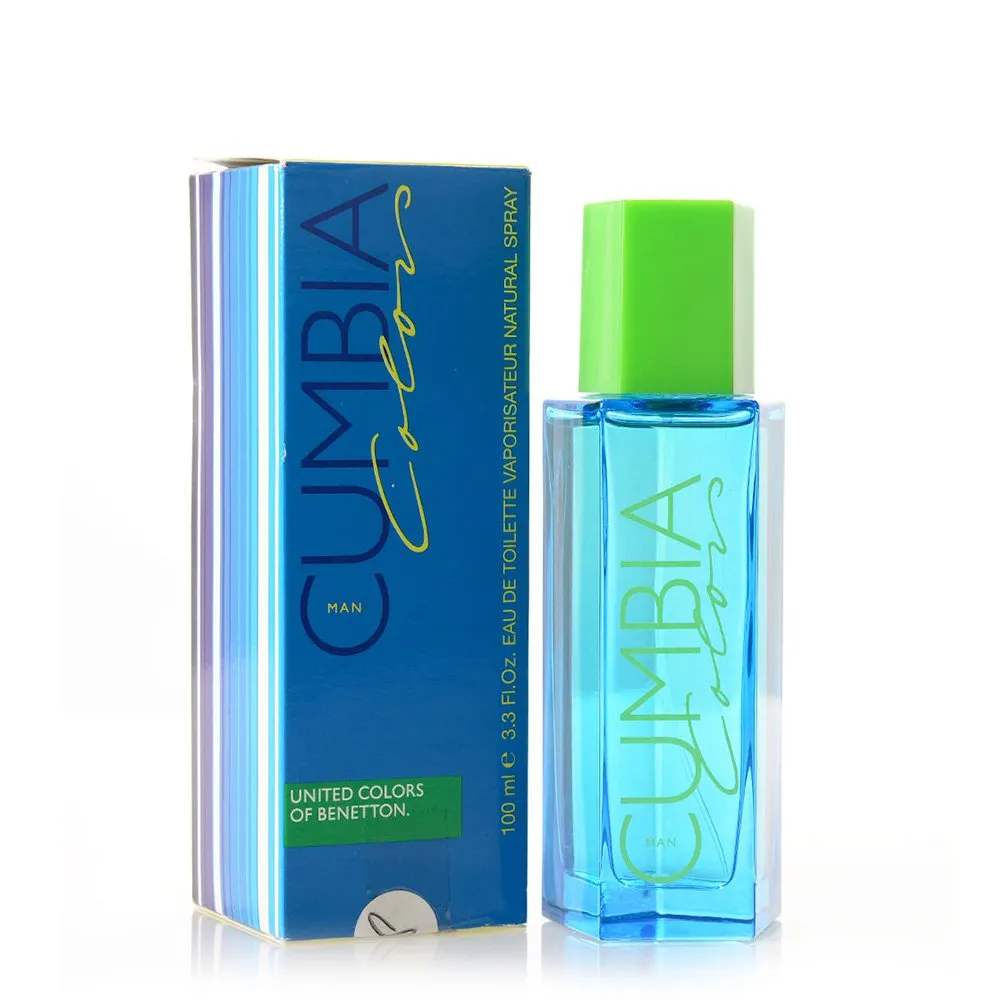 Cumbia Colors By Benetton For Men, Eau De Toilette Spray, 3.3-Ounce Bottle