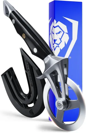 Dalstrong Pizza Wheel Cutter - The Orbit Razor Unique Pizza Wheel & Cutter -High-Carbon Heavy-Duty Stainless Steel - G10 Handle - Razor Sharp - Thumb Guard Protection & Blade Cover