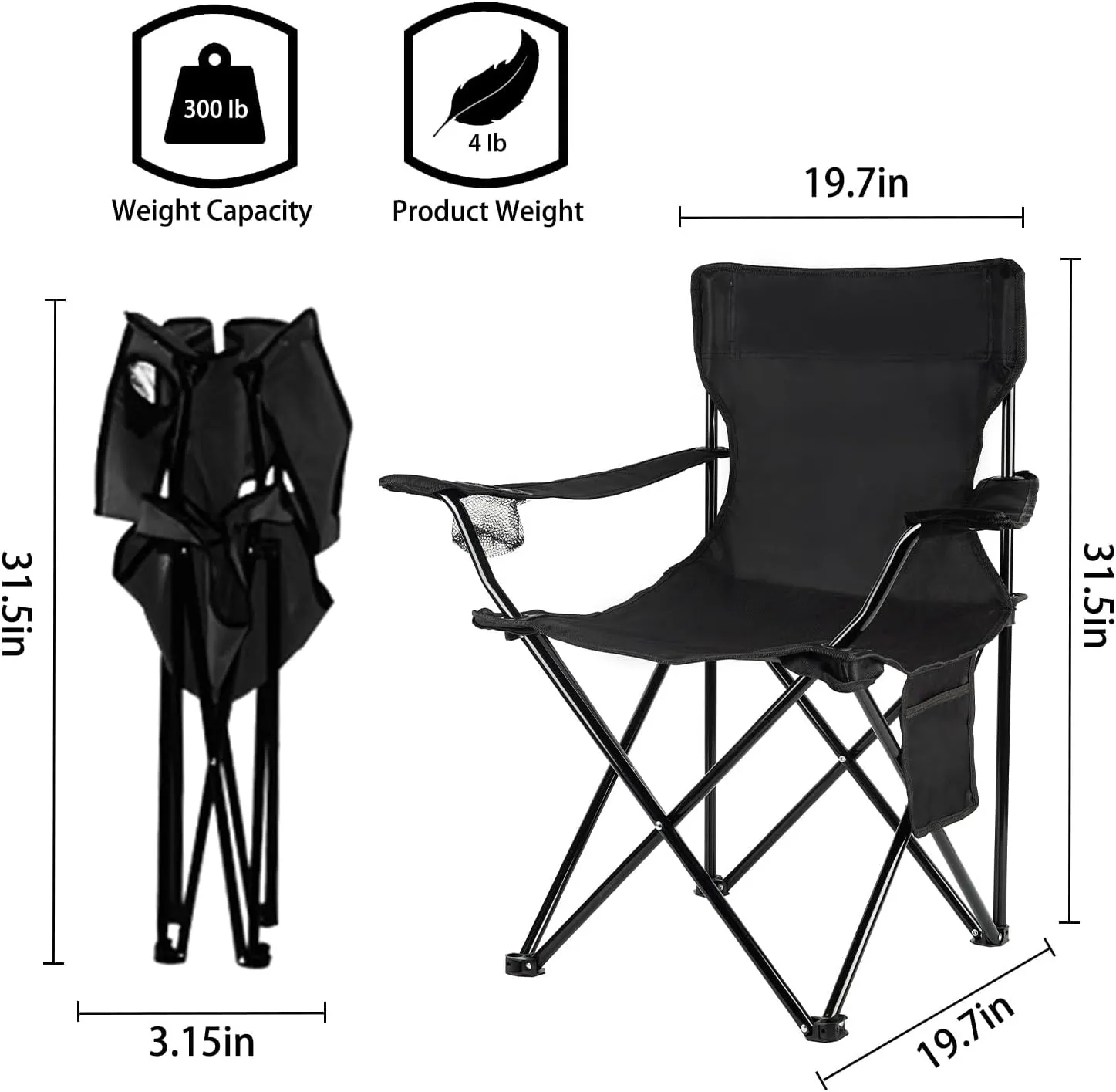 Damei century Folding Camping Chairs- Lightweight, Portable Chair for Beach, Lawn, Outdoor Sports