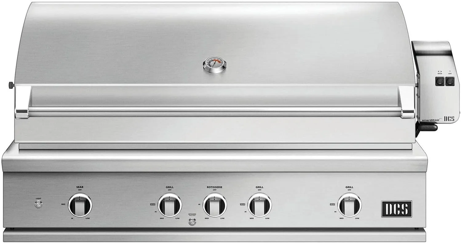 DCS Series 9 48-Inch Built-in Natural Gas Grill with Rotisserie & Infrared Burner - BE1-48RCI-N