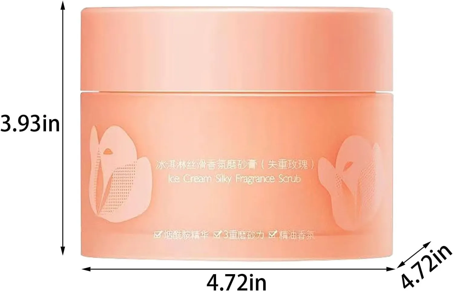 Dead and Sweet Orange Body Scrub Moisturizing and Exfoliating Body Hand Foot Scrub Marks Lines Wrinkles Great for The Experience (A, One Size)