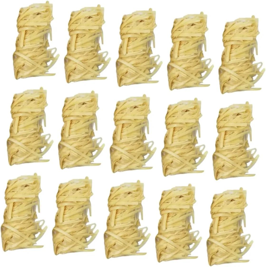 DECHOUS 50Pcs Natural Wooden Fire Lighters Quick Lighting Fire Starters for Campfires Bbqs Grills Outdoor Cooking for Weather Resistant