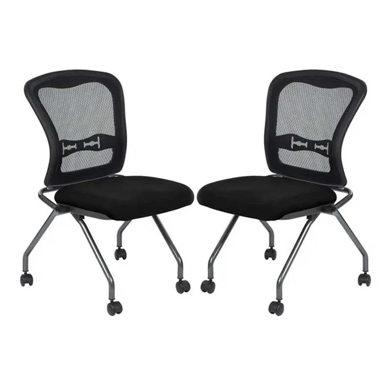 Deluxe Mesh Armless Folding chair